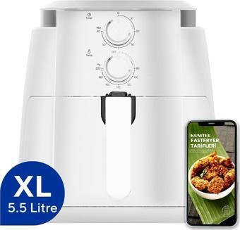 Kumtel Beyaz XL Fastfryer (Yağsız Fritöz Airfryer) HAF-01