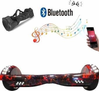 Elektrikli Kaykay Full Ledli Hoverboard Bluetooth Hoparlörlü 6.5 Inch Çanta Hediyeli D15