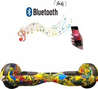 Elektrikli Kaykay Bluetoothlu Hoverboard 6.5 Inch Grafity Desenli Akıllı Denge Özelliği - D21