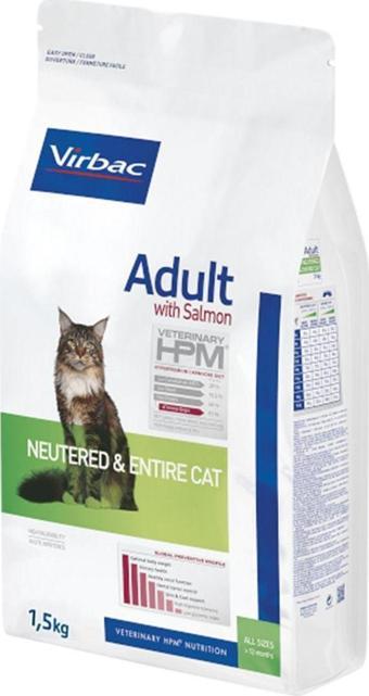 Virbac Adult Neutered& Entire Salmon Kısır Kedi Maması 1,5 kg