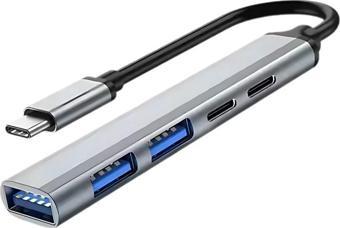 Coofbe Akım Korumalı 5in1 Type-c to USB Çevirici Çoğaltıcı USB3.0 USB2.0 2xPD Hub Type-c Çoğaltıcı
