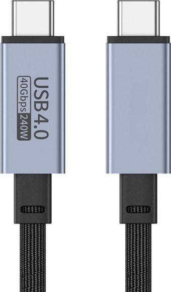 Coofbe Jasoz 2Mt E-Marker Çip Thunderbolt USB4.0 PD 240W Şarj Kablosu 8K 60hZ Görüntü Aktarım 40Gbps