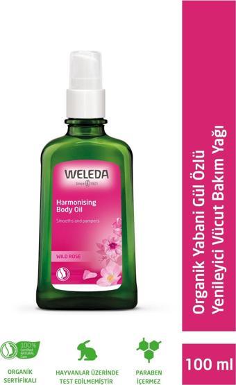 Weleda Organik Yabani Gül Özlü Yenileyici Vücut Bakım Yağı 100ml 