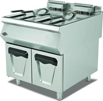 Empero EMP.PLS.7FG020 Gazlı Fritöz Dolaplı 16+16 Litre 80x73x85 cm - LPGli