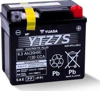 YUASA YTZ72S (WC) 12V 6.3Ah Motosiklet Aküsü