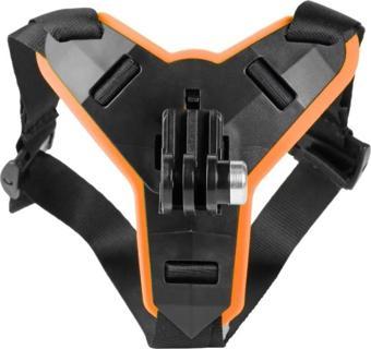 GoPro Aksiyon Kamera Kask Alt Çene Bağlantı Aparatı Pratik Turuncu