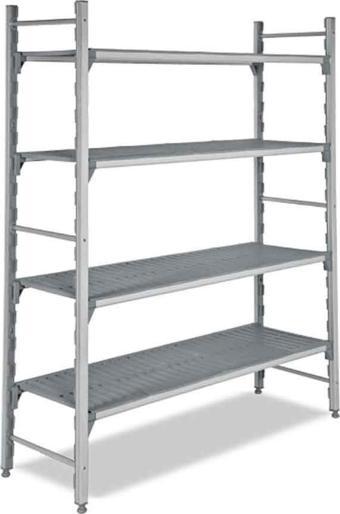 Empero EMP.40250-18-D  Polipropilen Raflar - Delikli Tablalı En 250x40x180 cm