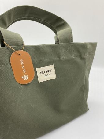 Mute Bag Green Tea Mumlu Kanvas Su Geçirmez Kadın Omuz Ve El Çantası / Lise Ve Üniversite Okul Çantası