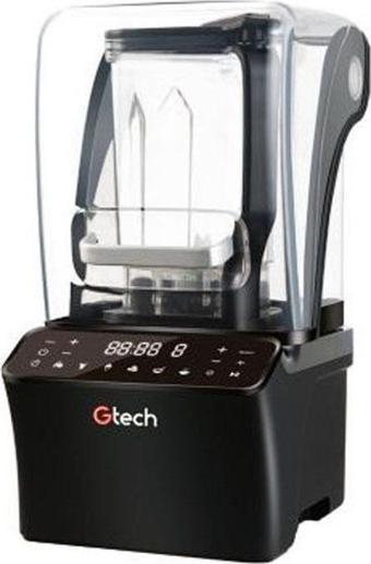 Gastrotech GT-E8 Bar Blender, Gürültü Önleyici Kapaklı, 1.2 L, 1500 W, Siyah