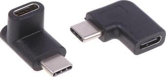 Lunatic 6044 Type C Dişi Erkek 90 Derece Dirsek 2in1 Çevirici Dönüştürücü Adaptör