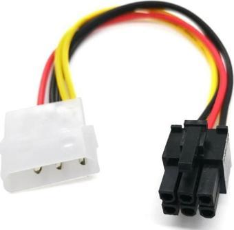 Lunatic 7849 Molex 4 Pin 6 Pin Pci-e Dönüştürücü Ekran Kartı Güç Power Kablosu