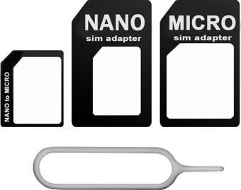 Lunatic Nano Micro Mikro Sim Çevirici Dönüştürücü İğne Adaptör Set