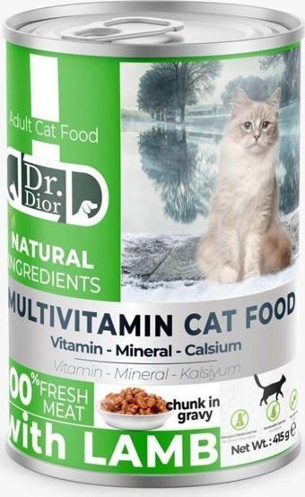 Dr.Dior Kuzulu Yetişkin Kedi Konservesi 415 Gr x 12 Adet