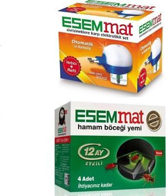 Esemmat Cihaz + 45 Gece Isı Kontrollü Elektrolikit Set + Böcek Yemi 4 Adet