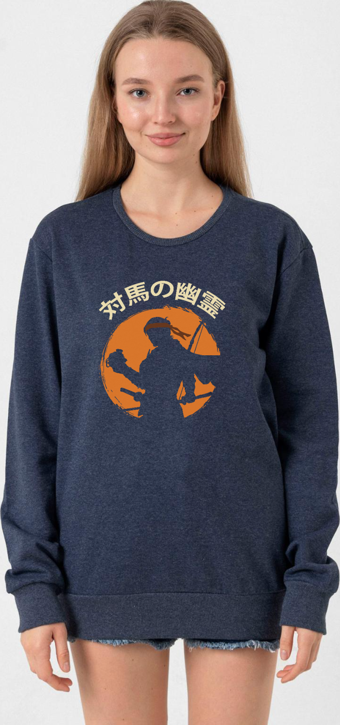 Ghost Of Tsushima The Island Japanese İndigo Kadın 2ip Sweatshirt