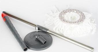 Zambak Plastik Döner Başlıklı Temizlik Seti : Sap+Başlık+Mikrofiber Paspas