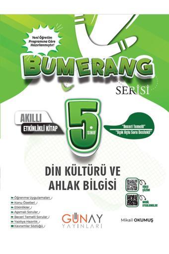 5. Sınıf Bumerang Serisi Din Kültürü Etkinlikli Kitap - Akıllı Defter Kitap - Video Çözüm - Açı Yayınları