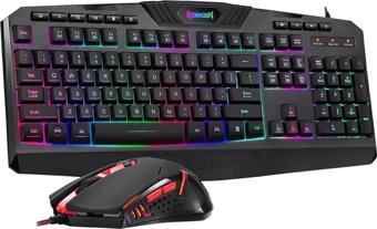 REDRAGON Vmk Kablolu Türkçe Q Rgb Oyuncu Klavye Mouse Seti S101-3 Life 1037685