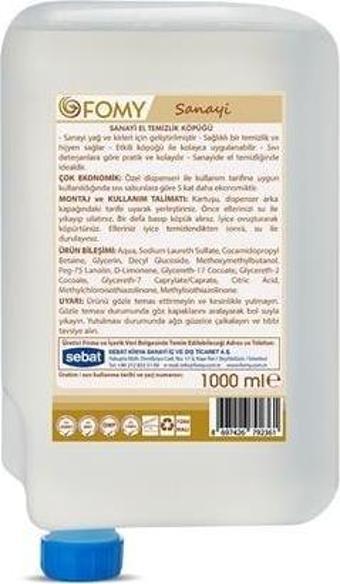 FOMY Sanayi Köpük Sabun 1000 ml