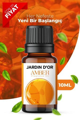 Jardin D'or Amber Esansiyel Uçucu Koku Yağı Buhurdanlık Yağı Difüzör Esansı Ortam Kokusu 10 ml