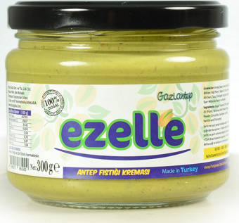 Ezelle %100 Doğal Antep Fıstığı Ezmesi - 300g | Sağlıklı, Lezzetli ve Çok Yönlü