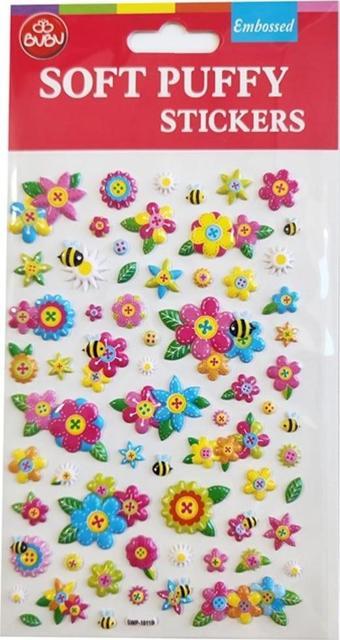 Bu-Bu Soft Puffy Sticker Flowers 10,9x20,5 SWP-1011B