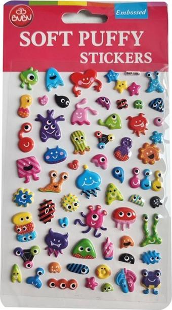 Bu-Bu Soft Puffy Sticker Monster 10,9x20,5 SWP-1008A