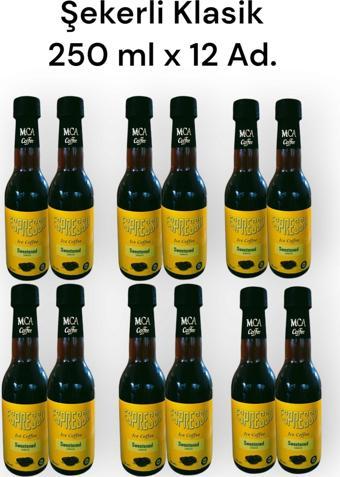 MCA Espresso Soğuk Kahve (Şekerli Klasik) 250 ml x 12 Adet