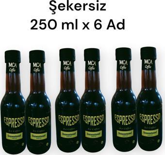 MCA Espresso Soğuk Kahve (Şekersiz) 250 ml x 6 Adet