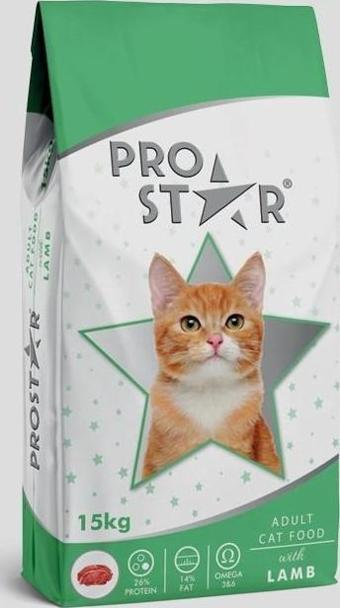 PROSTAR YETİŞKİN KEDİ KURU MAMASI KUZULU 15 KG