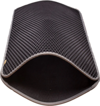 Cattie Kum Toplayıcı Fonksiyonel Kedi Paspası Altıgen 50-75 cm Gri