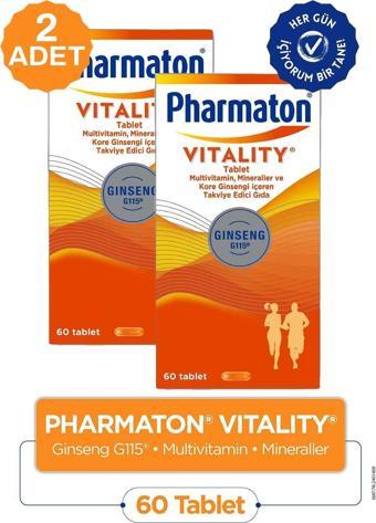 Pharmaton Vitality 60 Tablet 2 Adet