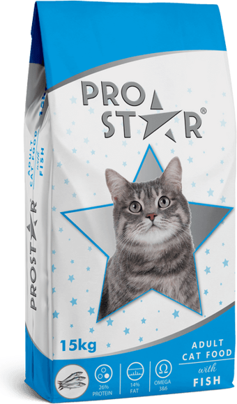 PROSTAR YETİŞKİN KEDİ MAMASI BALIKLI 15 KG