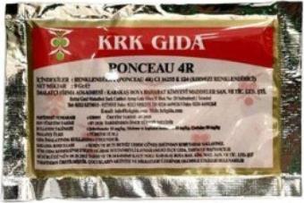 Krk Gıda Boyası 9 Gr. Kırmızı - Ponceau 4R