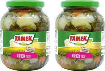 Tamek Karışık Turşu 1550 gr Cam x 2 Adet