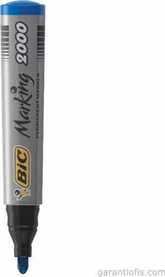 Bic 2000 Yuvarlak Uçlu Mavi Permanent Marker Kalem (Koli Kalemi)