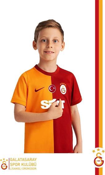 Galatasaray Orijinal Lisanslı 23-24 Parçalı Sarı Kırmızı Çocuk Forma