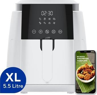 Kumtel Beyaz XL Digital Fastfryer ( Yağsız Fritöz Airfryer ) HAF-02