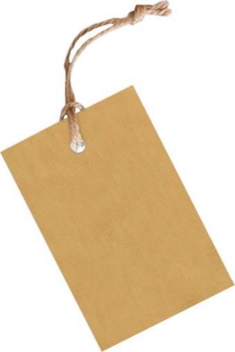 Copyder Kraft Karton Etiket 5X9 Delikli - 500 Adet