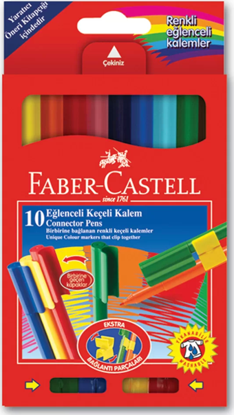 Faber Castell Eğlenceli Keçeli Kalem 10 Renk