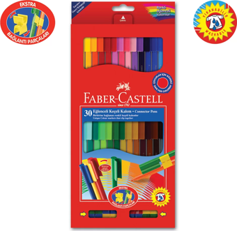 Faber Castell Eğlenceli Keçeli Kalem 30 Renk