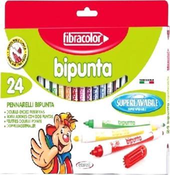 Fibracolor Bipunta 24 Renk Çift Uçlu Keçeli Kalem 10544SW024