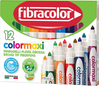 Fibracolor Colormaxi Keçeli Kalem 12 Renk