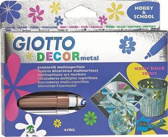 Giotto Decor Metalik Keçeli Kalem 5 Renk 452900