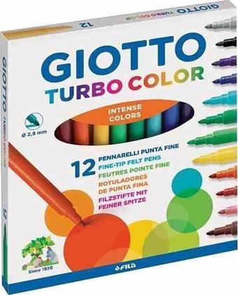 Giotto Turbo Color 12’Li Keçeli Kalem 416000