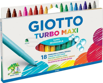 Giotto Turbo Maxi Jumbo Keçeli Kalem 18li 076300