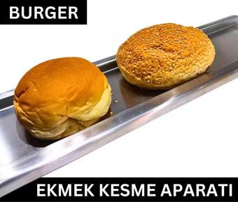 BurgerCut - Paslanmaz Çelik (2 cm) Standart Burger Ekmeği Kesme Aparatı