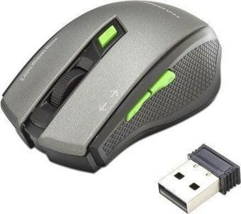 Hadron HDX3404-SG 1600dpi 2.4Ghz USB Kablosuz Mouse - Siyah-Gri