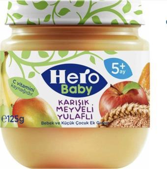 Hero Baby 125Gr 12 Adet Karışık Meyveli Yulaflı Kavanoz Maması