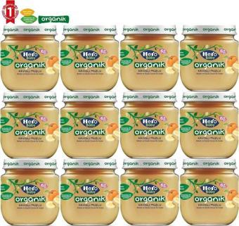 Hero Baby Kavanoz Maması 120Gr Organik Kayısılı (12 Li Set)